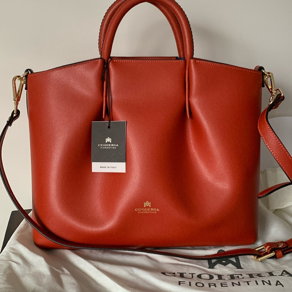 Italian Brand new handmade 100% leather bag purchased in Florence